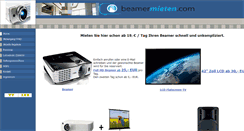 Desktop Screenshot of beamermieten.com