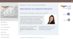 Desktop Screenshot of beamermieten.ch