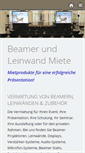 Mobile Screenshot of beamermieten.ch